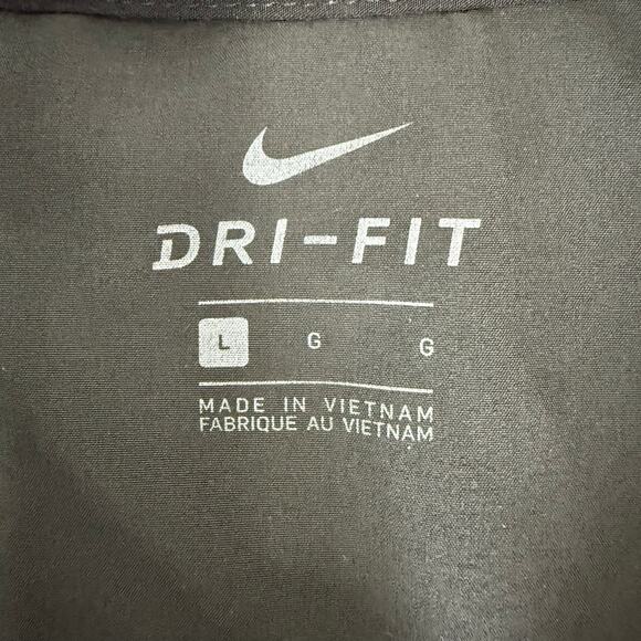 Nike Golf Dri-Fit 1/4 Zip Pullover Blue Black Men’s Large Athletic Fit - Picture 5 of 8